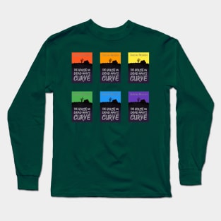 Rainbow House on Dead Man's Curve Book Cover Cream Long Sleeve T-Shirt